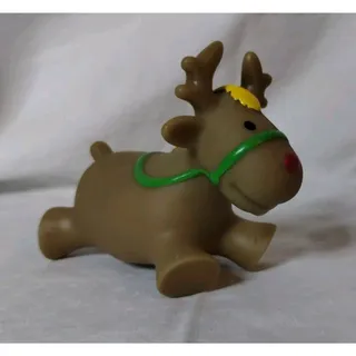 Photo of Sassy Baby Bath Toy - Rubber Plastic Reindeer 2.5"