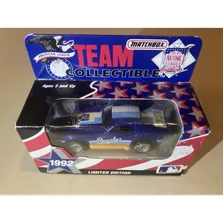 Photo of 1992 Matchbox White Rose MLB Kansas City Royals Corvette Limited Edition New