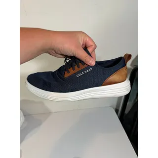 Photo of C32582 MEN'S GRADSPORT JOURNEY KNIT SNEAKER SIZE 10 NAVY INK/WOODBURY/WHITE