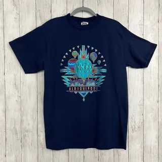 Photo of Vintage 1996 Albuquerque Balloon Fiesta T-Shirt Puff Print Graphic Tee Large