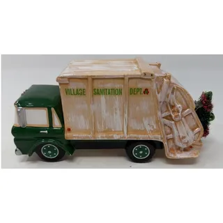 Photo of Department 56 Snow Village Service Vehicle Garbage Truck Village Sanitation Dept