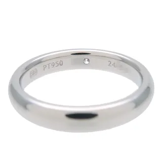Photo of HARRY WINSTON Marrige Ring 1P Diamond Platinum US3.5-4
