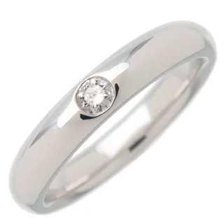 Photo of HARRY WINSTON Marrige Ring 1P Diamond Platinum US3.5-4