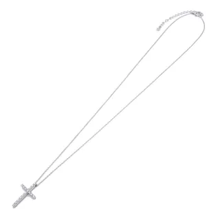 Photo of STAR JEWELRY Cross Diamond Necklace 18K White Gold