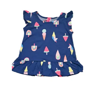 Photo of Cutie Patootie Blue Ice Cream Top With Pink Leggings 2T New