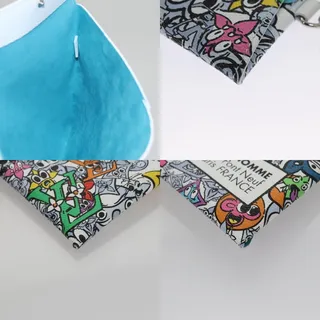 Photo of Louis Vuitton Monogram Comics Trio Amberop Clutch Bag White