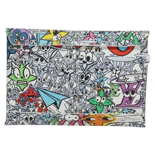 Photo of Louis Vuitton Monogram Comics Trio Amberop Clutch Bag White