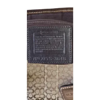 Photo of Coach Soho Signature Canvas Suede Leather Shoulder Bag Brown Vintage 2005