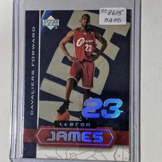 Photo of 2003-04 Upper Deck Superstars LeBron James Rookie RC #266 Cavaliers SVSM