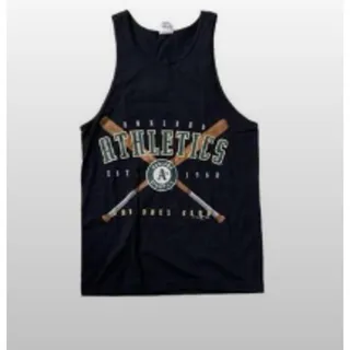 Photo of Vintage Y2K MLB Oakland Athletics Baseball Tank Top Hank Aaron Originals Men’s M