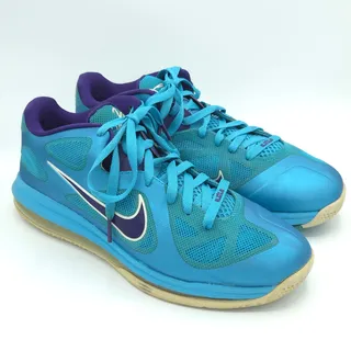 Photo of Nike LeBron 9 Low Summit Lake Hornets Men's Size 11 510811-400 Blue Purple