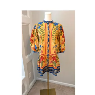 Photo of Farm Rio "Floral Yard" Mini Dress