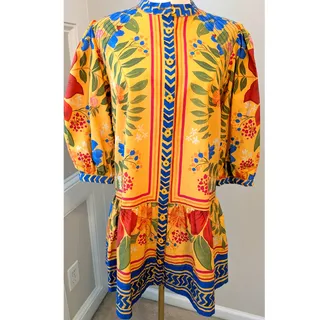 Photo of Farm Rio "Floral Yard" Mini Dress