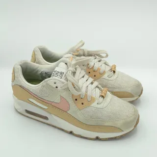 Photo of Nike Air Max 90 SE Sun Club Women's Size 7 sneakers Pink Beige Woven DJ9997-101