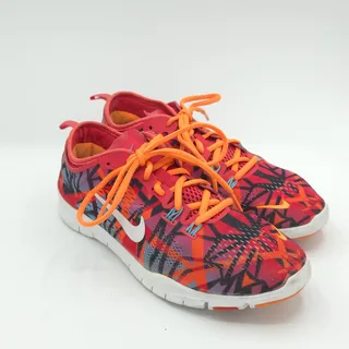 Photo of Nike Free 5.0 TR Fit 4 Print Women's Size 7 Running Shoes 629832-600 Orange