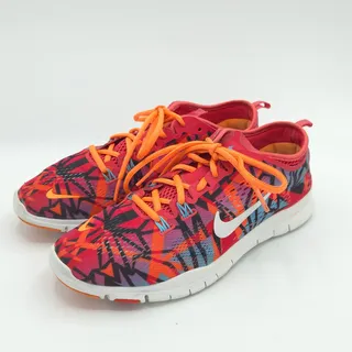 Photo of Nike Free 5.0 TR Fit 4 Print Women's Size 7 Running Shoes 629832-600 Orange