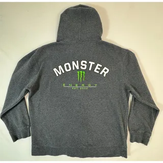 Photo of Y2K Monster Energy Hoodie Mens Large Full Zip Vintage Official Promo