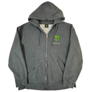 Photo of Y2K Monster Energy Hoodie Mens Large Full Zip Vintage Official Promo