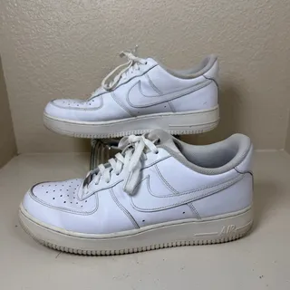 Photo of Nike Air Force 1 '07 Basketball Shoes CW2288-111 White on White Men Sz 10.5