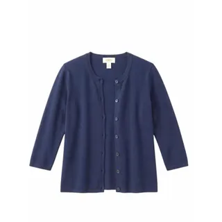 Photo of Vintage Talbots Classic Navy Blue Knit Cardigan Sweater – Size S