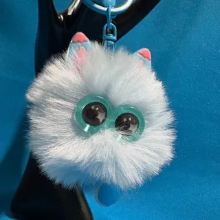 Photo of Cute Pom Pom Cat Phone Car Pendant Girl Key Chain Handbag Chain New