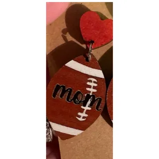 Photo of Fun Football Mom earrings 