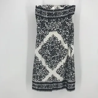 Photo of White House Black Market Dress Womens Floral Satin Strapless Cocktail Party