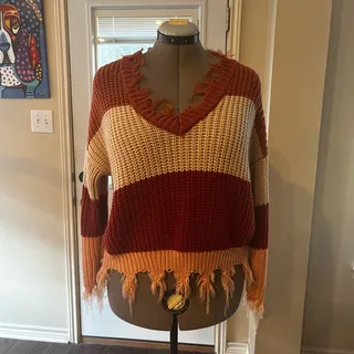 Photo of Love tree Colorful Striped Women's Sweater