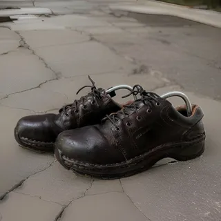 Photo of Red Wing 2324 Women's Size 9.5 B Brown Leather Safety Work Shoes Aluminum Toe