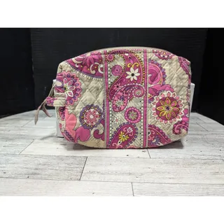 Photo of Vera Bradley Cosmetic Bag Retired Very Berry Paisley Pattern
