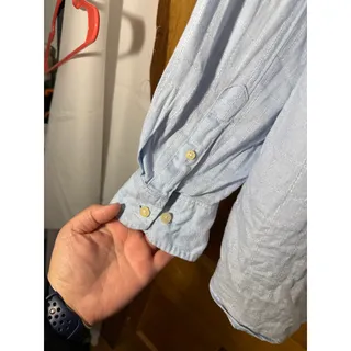 Photo of Tommy Bahama Dress Shirt Men's Light Blue Long Sleeve Button Down Shirt XL