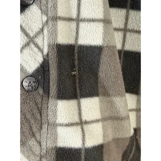 Photo of CAT Caterpillar Men’s M Gray Watch Buffalo Plaid Active Fleece Work Jacket