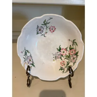 Photo of Set 3 Vintage Lu-Ray Pastels Pink Platter & Saxon China Serving Bowl Set of 3