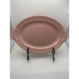 Photo of Set 3 Vintage Lu-Ray Pastels Pink Platter & Saxon China Serving Bowl Set of 3