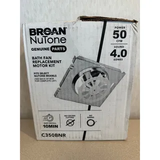 Photo of Broan-NuTone C350BNR Bath Fan Replacement Motor Wheel Kit 50 CFM 4.0 Sones
