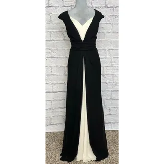 Photo of Stunning Tadashi Shoji high contrast monochrome design formal/evening gown