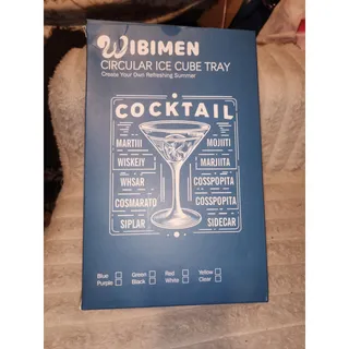 Photo of WIBIMEN Circular Ice Cube Tray  Round Ice Ball Maker Mold with Lid 