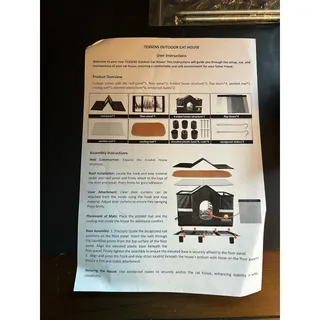 Photo of TEXSENS Outdoor Heated Cat House Weatherproof Feral Shelter Large Black