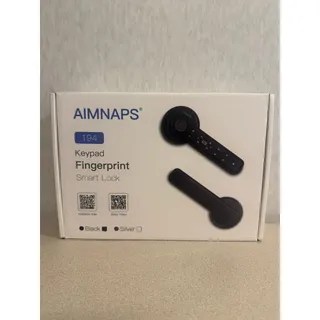 Photo of AIMNAPS 194 Keypad Fingerprint Smart Lock Lever Door Handle Keyless Entry Black