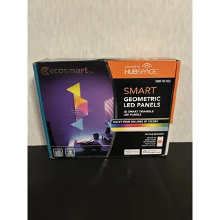 Photo of EcoSmart SQHDK03-5TW Smart Color Changing Triangle LED Light Panels 5 Pack