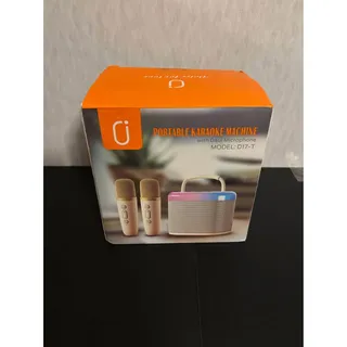 Photo of Portable Karaoke Machine D17-T Dual Wireless Microphones Bluetooth Speaker