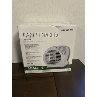 Photo of 1500W Fan Forced Portable Space Heater Small Room Adjustable Thermostat White