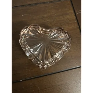Photo of H&D Crystal Heart Shaped Trinket Dish Ring Holder Jewelry Storage Box Gift