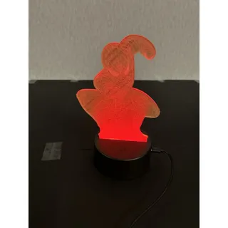 Photo of 3D Illusion Night Light LED Lamp Kids Desk Lamp Touch Remote 7 Color Changing