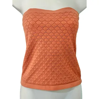 Photo of Free People Intimately Seamless Honey Coral Orange Textured Tube Top size M / L