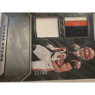 Photo of 2023 Panini Black Chase Brown Rookie Signature Materials RPA 23/99 RSM-7 Bengals