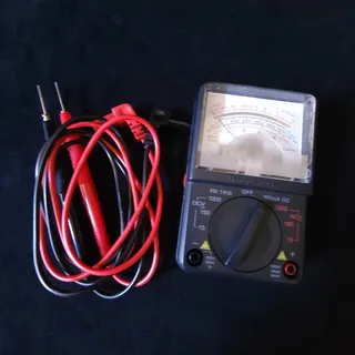Photo of RadioShack 8-Range Multimeter Analog Tester 22-218A Black New AC/DC Voltage Ohm