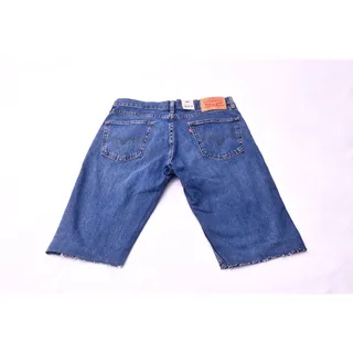 Photo of Levi's 511 Men's Denim Shorts W32 Blue Raw Hem Cutoff Style