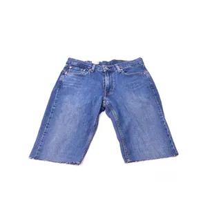 Photo of Levi's 511 Men's Denim Shorts W32 Blue Raw Hem Cutoff Style