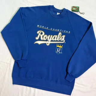 Photo of Vintage 1985 Kansas City Royals World Series Champions Sweatshirt - M